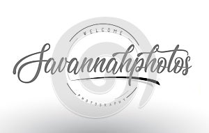 Savannah Personal Photography Logo Design with Photographer Name