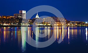 Savannah Riverfront at Dusk photo