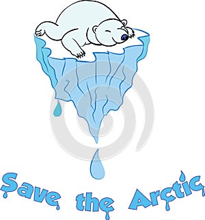 Save the Arctic bear photo