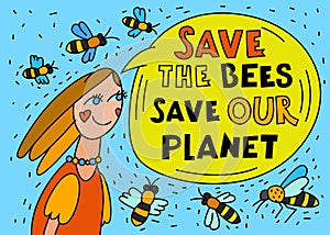 Save the bees and our planet. International event.