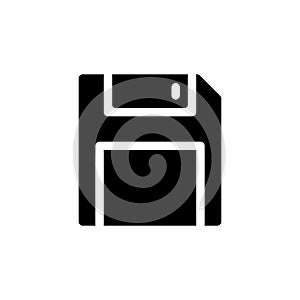Save black glyph ui icon