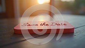 Save the date buttons, time reminders in a visual design