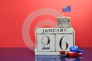 Save the Date calendar for Australia Day, January 26.