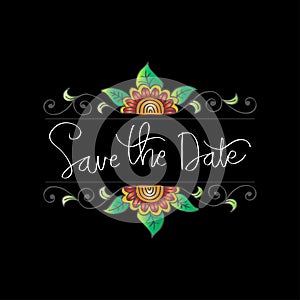 Save the date card design