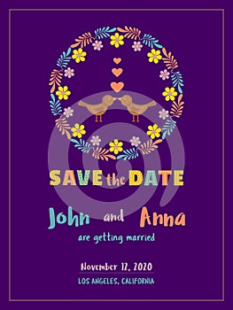 Save the Date Card template.