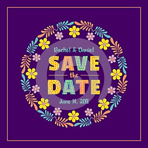 Save the Date Card template.