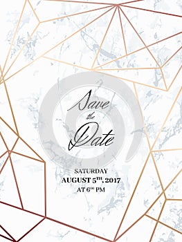 Save the date design template photo
