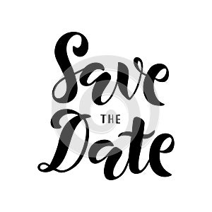 Save the Date - Hand drawn lettering.