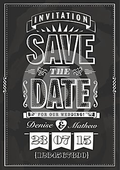 Save the date invitation photo