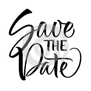 Save the Date lettering photo