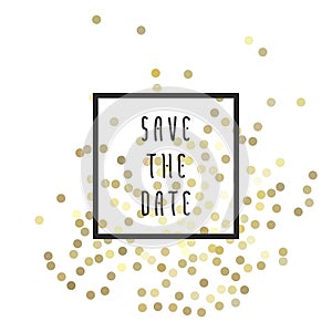 Save the date vector illustration photo