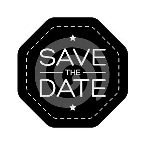 Save the Date vintage lettering