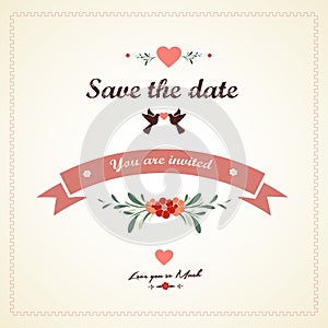 Save The Date, Wedding Invitation Card