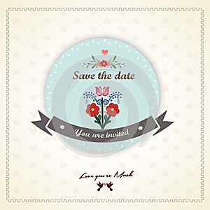 Save The Date, Wedding Invitation Card