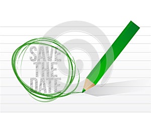 Save the date written on a notepad paper.