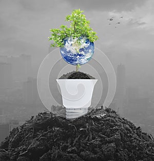 Save the earth concept, Elements of this image furnished by NASA