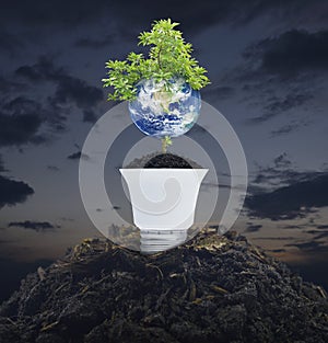 Save the earth concept, Elements of this image furnished by NASA