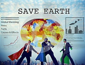 Save Earth Environment Conservation Protection Concept