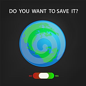 Save earth and save environment background