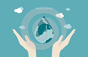 Save Earth/ Water Concept