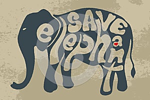 Save elephant save wildlife.