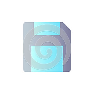 Save flat gradient color ui icon