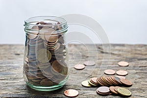 Save money and account banking for finance concept