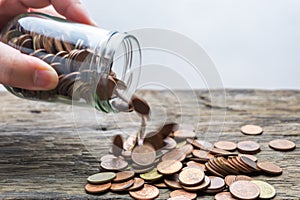 Save money and account banking for finance concept