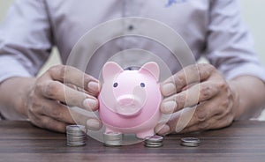 Save money and account banking for finance concept