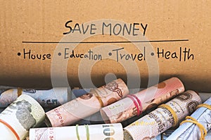 Save money concept.