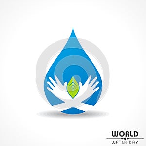 Save Nature Concept - World Water Day