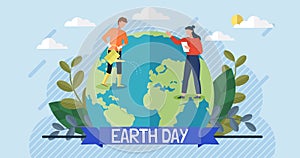 Save our planet earth, ecology eco environmental protection, climate changes, Earth Day April 22