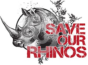 Ahorrar nuestro rinoceronte 