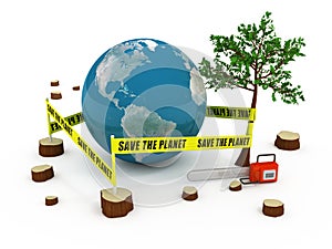 Save the Planet concept