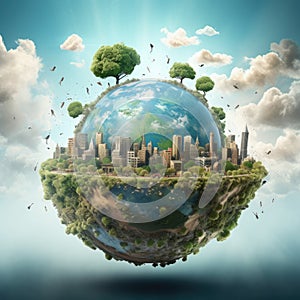 Save planet concept, Invest in our planet, Ecology concept, World environment day background