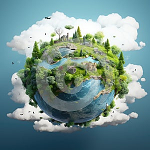 Save planet concept, Invest in our planet, Ecology concept, World environment day background