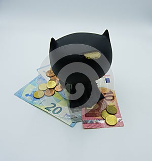 Save and protect your money, concept photo on white background