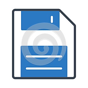 Save reception vector glyph color icon