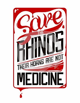 Save the rhino logo