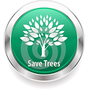 Save tree and save nature badge background