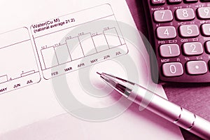 Analyze household water usage photo