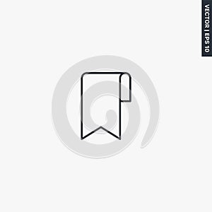 Save view, linear style sign for mobile concept and web design