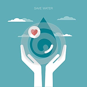 Save water background