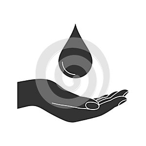 Save water concept symbol