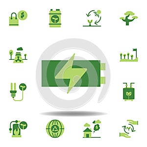save the world, batteries colored icon. Elements of save the earth illustration icon. Signs and symbols can be used for web, logo