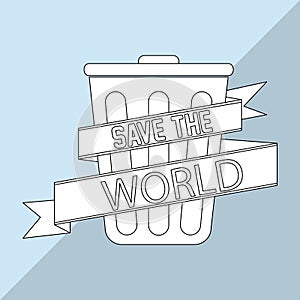 Save World design, vector illustration
