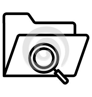 Saved folder Isolated Vector icon which can easily modify or edit