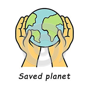 Saved planet color icon