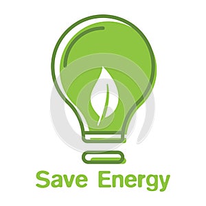Saveenergy. Vector illustration decorative design
