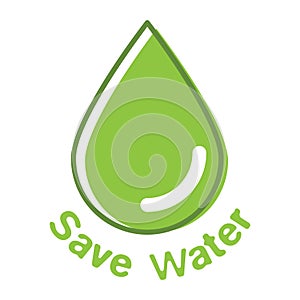 Savewater. Vector illustration decorative design